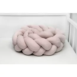 Scamp Fonott rácsvédő muszlin anyagból - 210cm cocoa