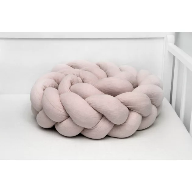 Scamp Fonott rácsvédő muszlin anyagból - 210cm cocoa