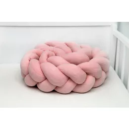 Scamp Fonott rácsvédő muszlin anyagból - 210cm salmon