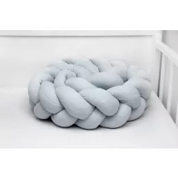 Scamp Fonott rácsvédő muszlin anyagból - 210cm silver