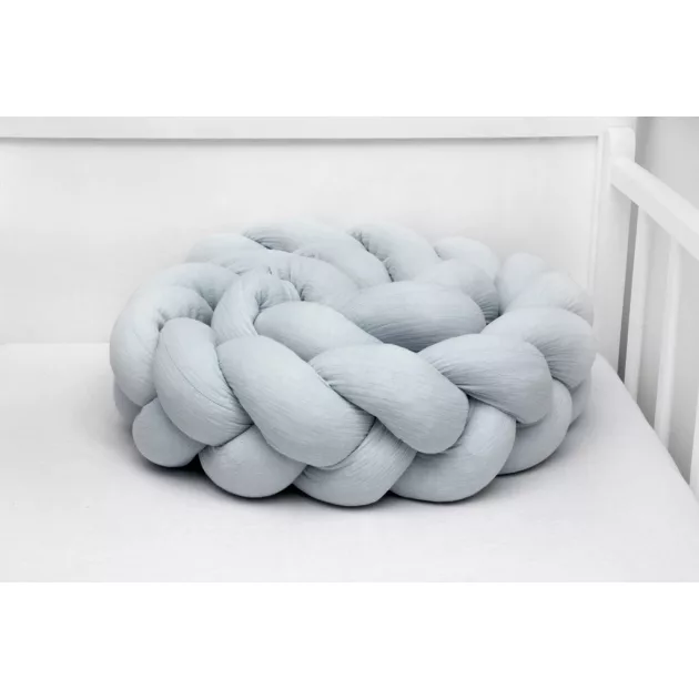 Scamp Fonott rácsvédő muszlin anyagból - 210cm silver