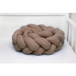   Scamp Fonott rácsvédő muszlin anyagból - 210cm light brown
