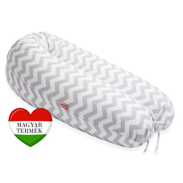 Scamp formázható univerzális szoptatós párna pamut huzattal /ZigzagGreyWhite ()