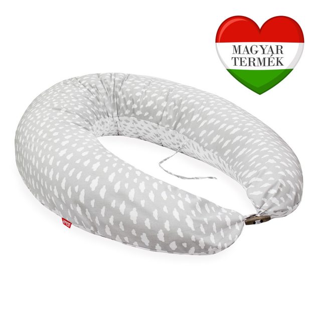 Scamp formázott gombosvégű párna pamut huzattal /LittleClouds