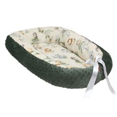 Scamp minky-vászon babafészek /CuteAnimals