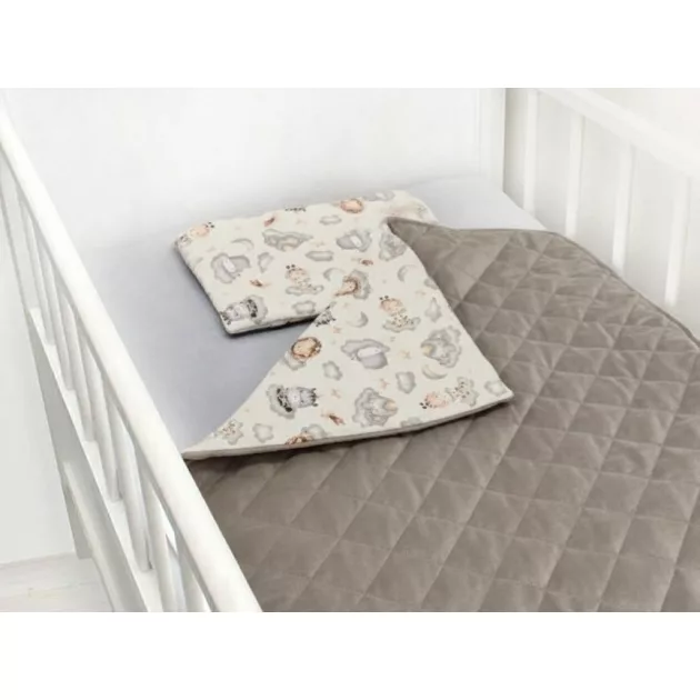 Scamp velvet ágynemű garnitúra / BeigeAnimals