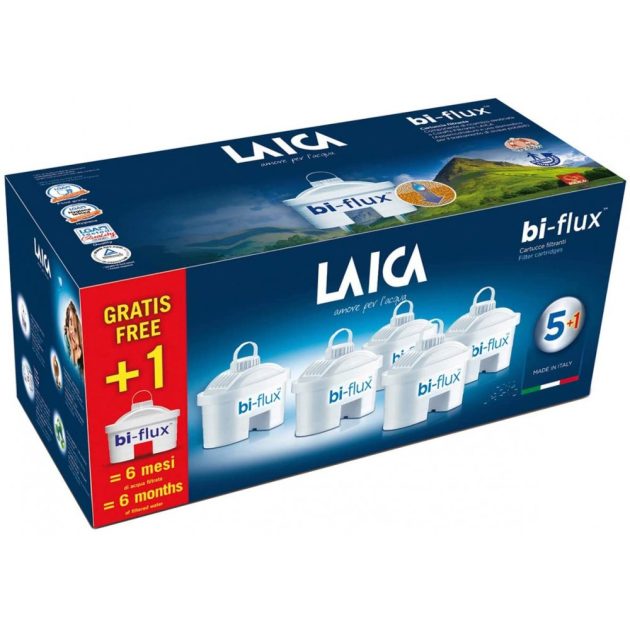 Laica Univerzális Bi-Flux 5 db+1 db ajándék vízszűrő betét (összesen 6 db)