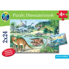 Scolar kiadó - Puzzle: Dinoszauruszok