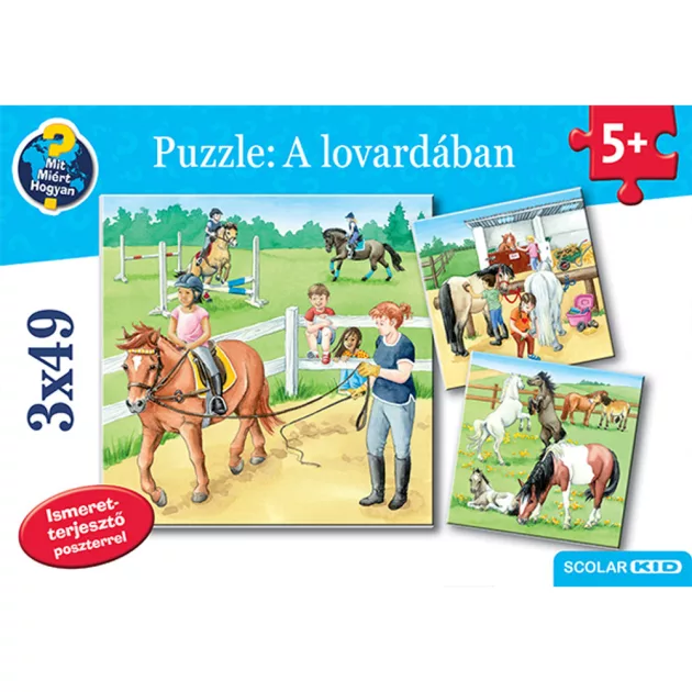 Scolar kiadó - Puzzle: A lovardában
