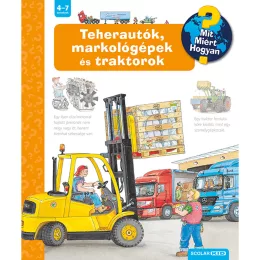   Scolar kiadó - Andrea Erne - Teherautók, markológépek és traktorok – Mit? Miért? Hogyan? (11.)