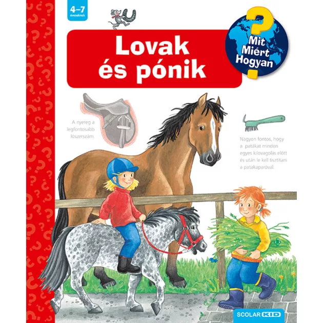 Scolar kiadó - Andrea Erne - Lovak és pónik – Mit? Miért? Hogyan? (13.)