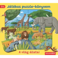   Scolar kiadó - Steffi Korda - Játékos puzzle-könyvem: A világ állatai