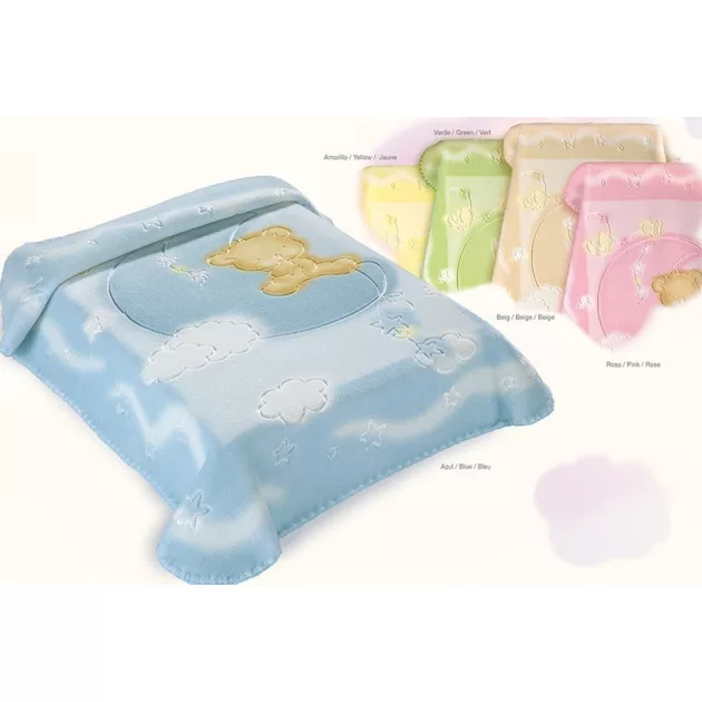 Belpla Baby Perla gold pléd (536) 110x140 - zöld dobozos