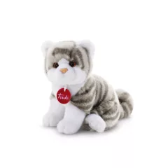 Trudi Kitten Brad white/grey - Cica fehér/szürke 14cm