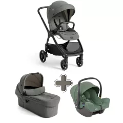   Joie Signature Valora Babakocsi szett Evergreen (Sign.Ramble XL mózeskosár Evergreen+i-Snug2 hord.Laurel)