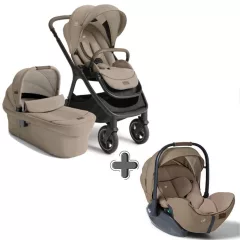   Joie Signature Finiti 2 in1 babakocsi + i-Level Pro hordozó Sandstone