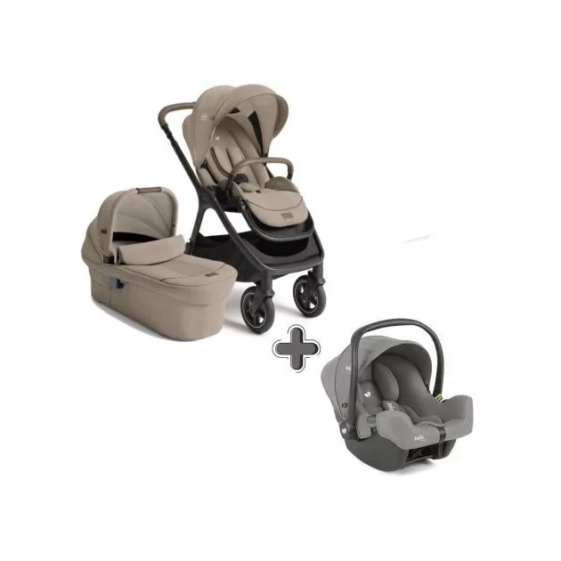 Joie Signature Finiti 2in1 babakocsi Sandstone + i-Snug 2 hordozó Pebble