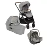 Joie Versatrax babakocsi szett i-Snug 2 hordozó + Ramble XL mózeskosár Pebble