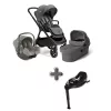 Joie Signature Finiti 2in1 babakocsi Ebony + i-Snug 2 hordozó Pebble + i-Base Encore bázistalp