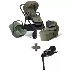   Joie Signature Finiti 2in1 babakocsi Evergreen + i-Snug 2 hordozó Laurel + i-Base Encore bázistalp