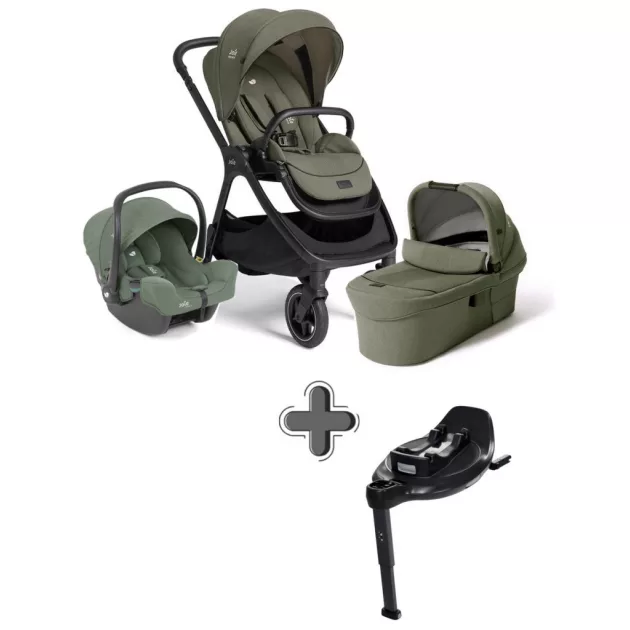 Joie Signature Finiti 2in1 babakocsi Evergreen + i-Snug 2 hordozó Laurel + i-Base Encore bázistalp