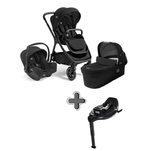Joie Signature Finiti 2in1 babakocsi Eclipse + i-Snug 2 hordozó Raven + i-Base Encore bázistalp