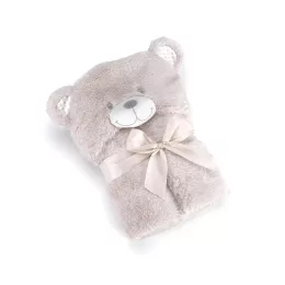 Mora POMPON BEAR P86 pléd 75x95 02 - beige dobozos