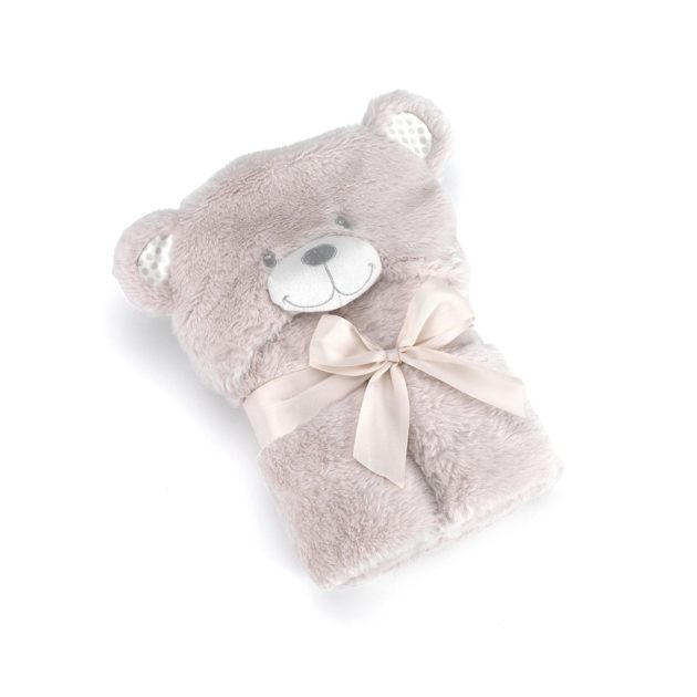 Mora POMPON BEAR P86 pléd 75*95 02-beige - dobozos