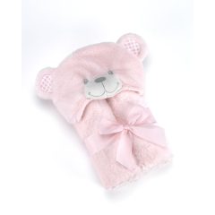 Mora POMPON BEAR P86 pléd 75*95 04 - pink dobozos