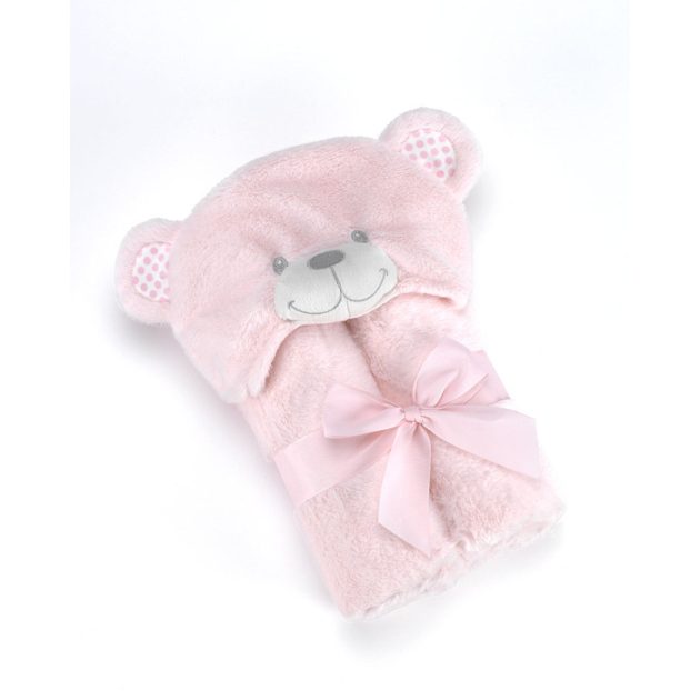 Mora POMPON BEAR P86 pléd 75*95 04-pink - dobozos