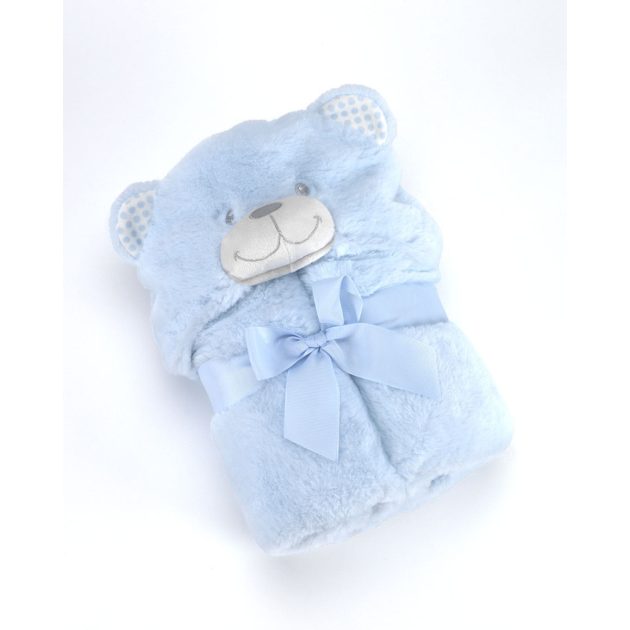 Mora POMPON BEAR P86 pléd 75*95 05-blue - dobozos