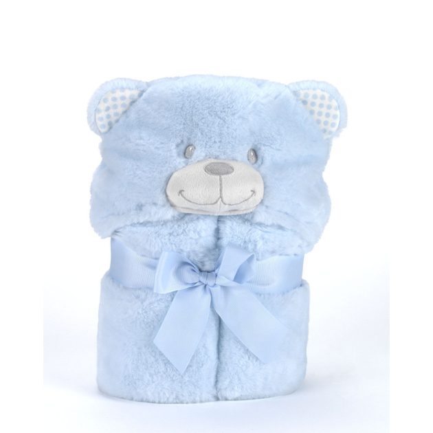 Mora POMPON BEAR P86 pléd 75*95 05-blue - dobozos