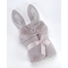 Mora POMPON RABBIT P88 pléd 75*95 02 - beige dobozos