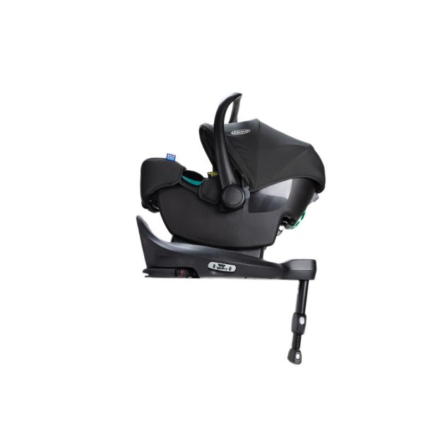 Graco SnugLite™ 40-75 cm hordozó Midnight + SnugTurn™ i-Size R129 bázistalp