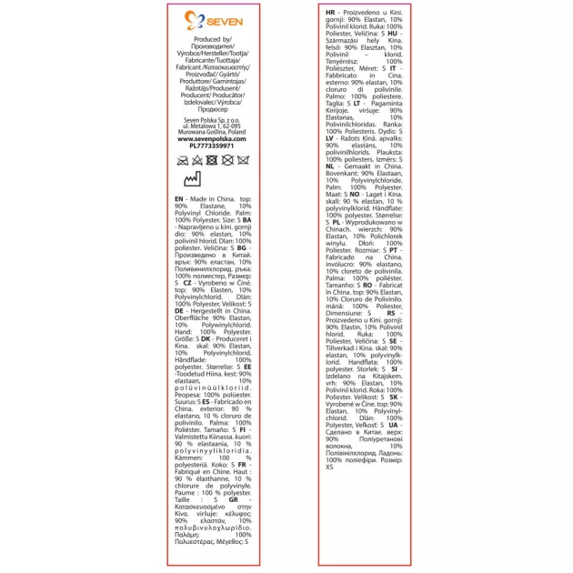 Seven Polska Biciklis kesztyű - STITCH