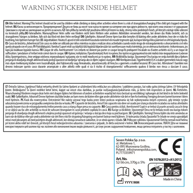 Seven Polska Sport sisak - STITCH - M-es méret