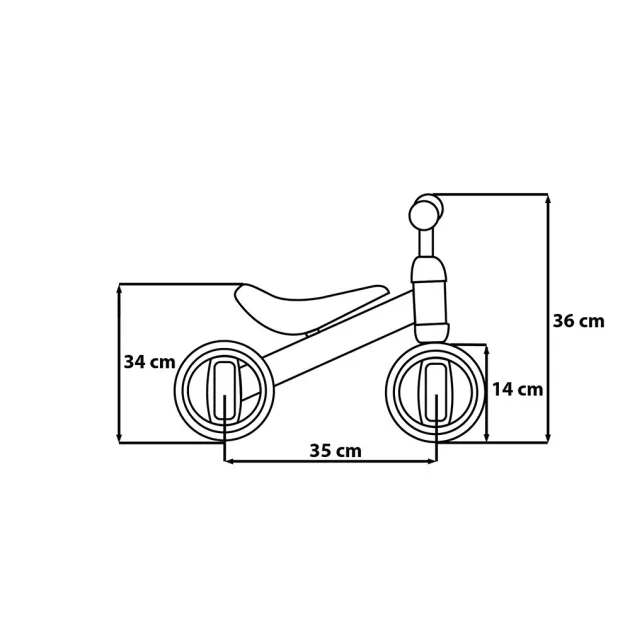 Seven Polska 4 kerekű futóbicikli - MINNIE