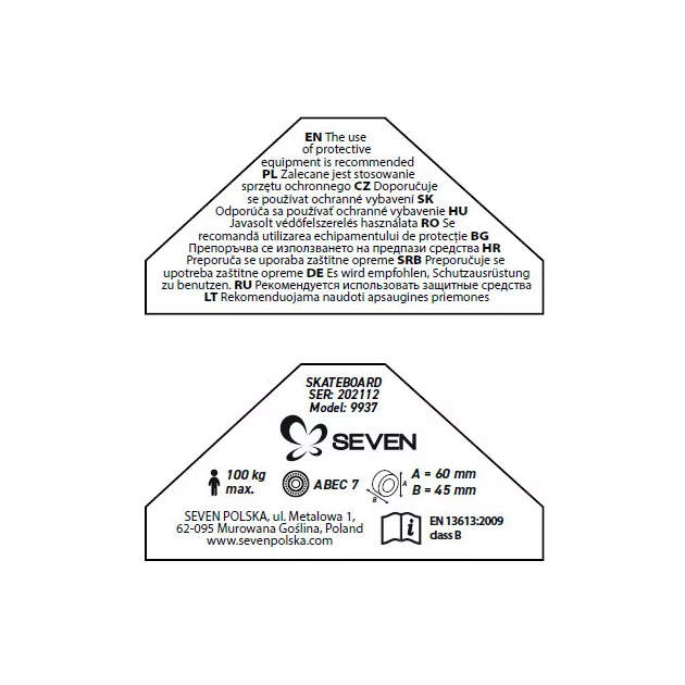 Seven Polska Nickel board -SPIDERMAN GREY