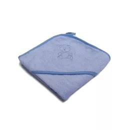 Vaganza Fürdőlepedő hímzett 80×80 - Kék/Kék/Maci