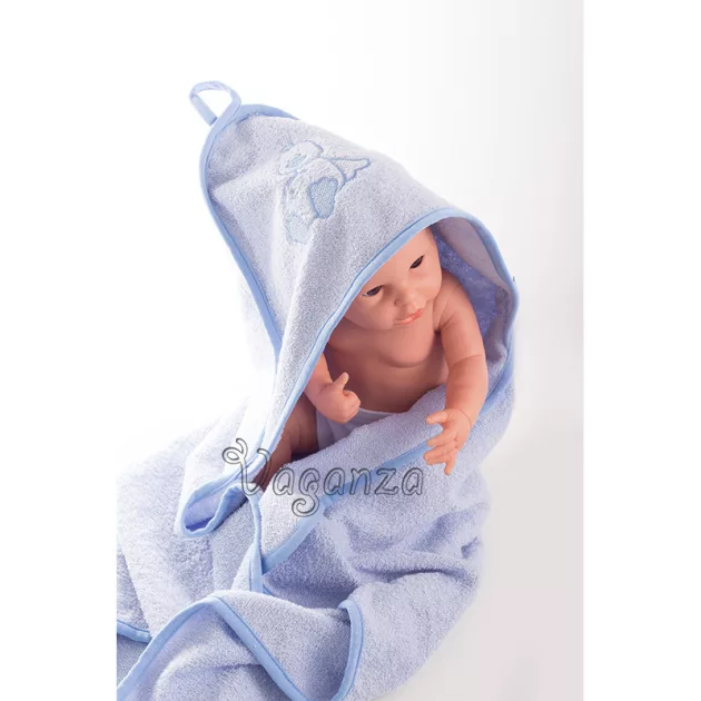 Vaganza Fürdőlepedő hímzett 80×80 - Kék/Kék/Kacsa