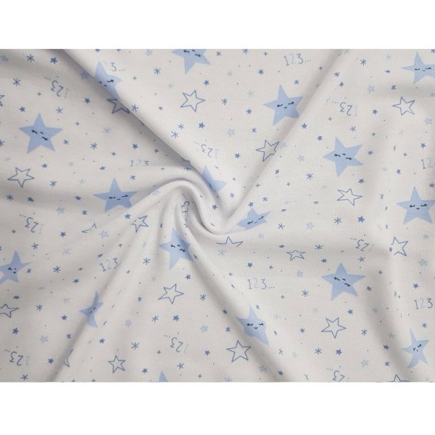 Vaganza Vékony Pamut takaró mintás 70×90 - Kék Csillag/Számos