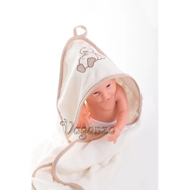 Vaganza Fürdőlepedő hímzett 110×110 - Drapp/Kacsa