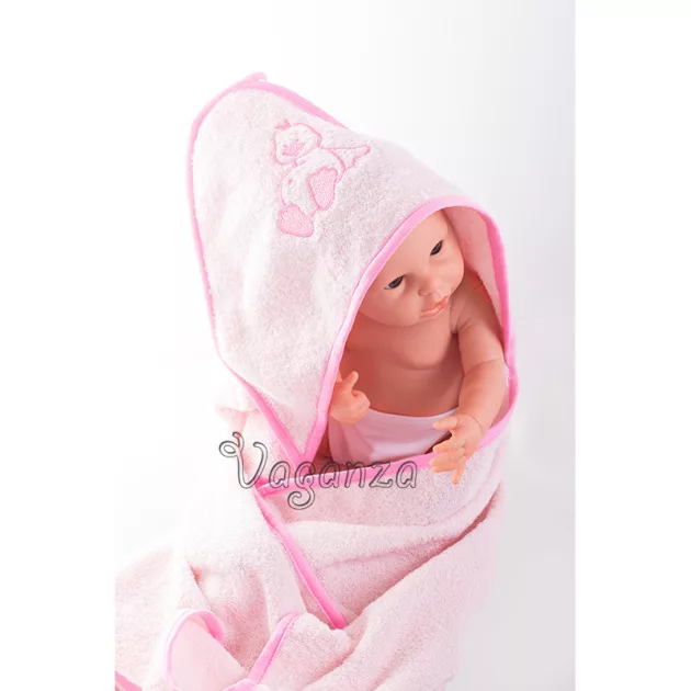 Vaganza Fürdőlepedő hímzett 80×80 - Rózsaszín/Pink/Kacsa