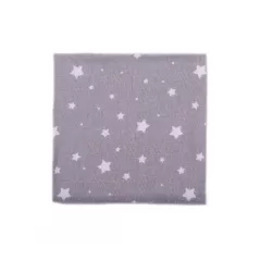   Vaganza Flanel Kifogó mintás 75x95cm - Szürke/Fehér Apró Csillag