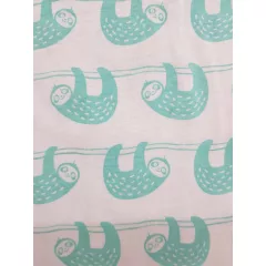 Vaganza Strech lepedő mintás 40x90cm - Lajhár