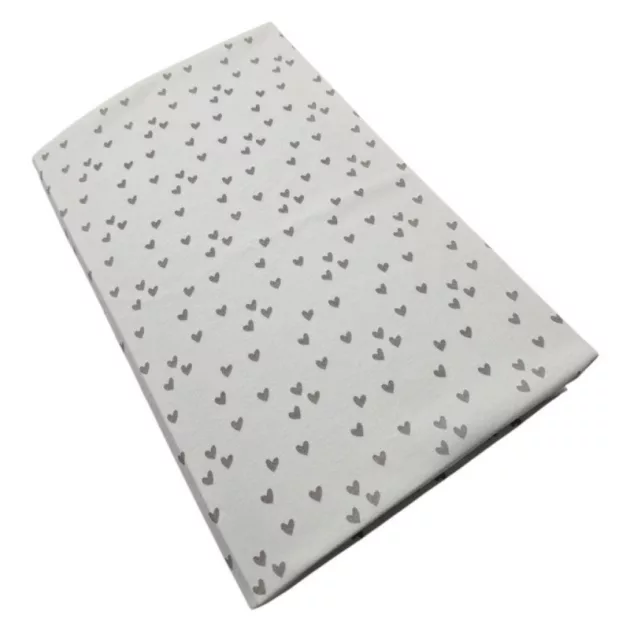 Vaganza Pamut strech lepedő 50x90cm - Szürke Szivecskés