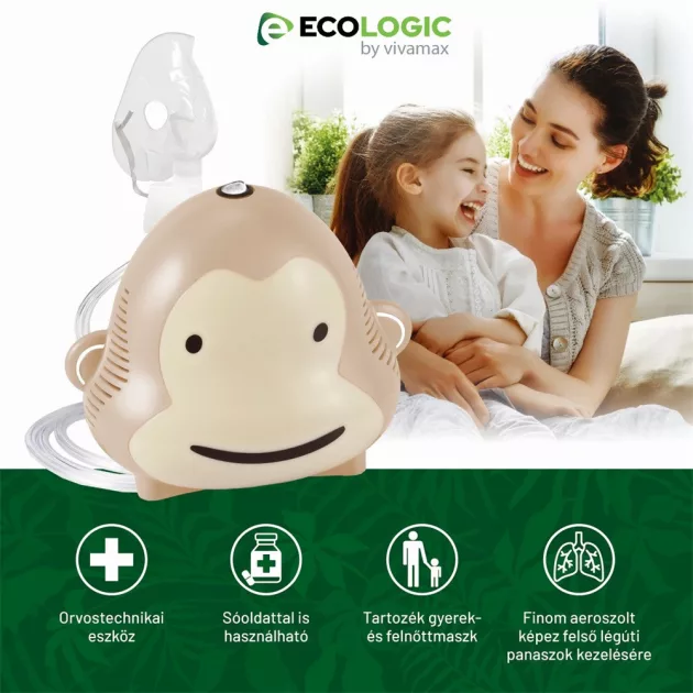 EcoLogic by Vivamax Kompresszoros inhalátor - Dr.Bongo