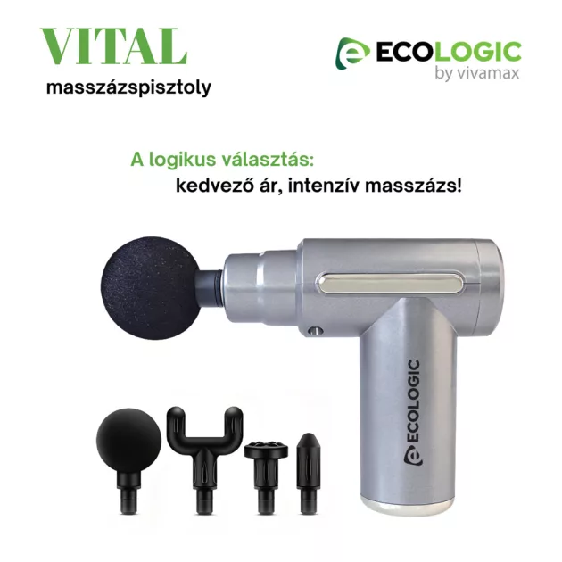 EcoLogic by Vivamax "Vital" masszázspisztoly