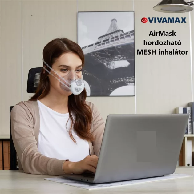 Vivamax Hordozható mesh inhalátor AiMesh technológiával (AirMask II)