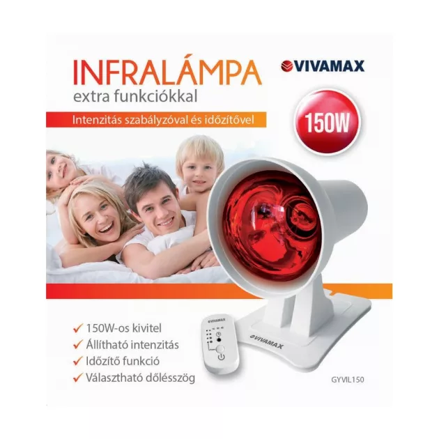Vivamax Infralámpa extra funkciókkal (150 W-os izzóval)